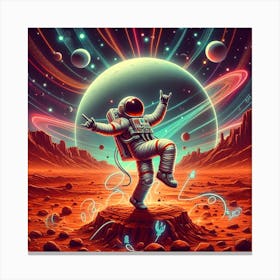 Astronaut In Space Canvas Print