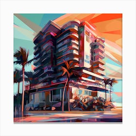 Abstract Of A Building 1 Canvas Print