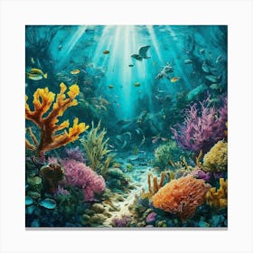 Under The Sea 8 Canvas Print