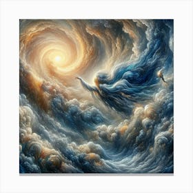 Angel Of The Sky Canvas Print