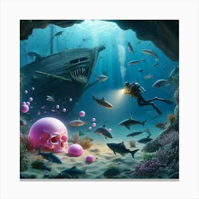 Scuba Diver 2 Canvas Print