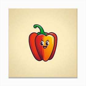 Cute Pepper Logo Canvas Print