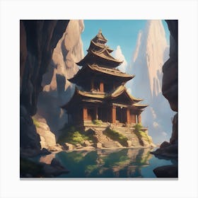 Mountain Temple 8 Canvas Print