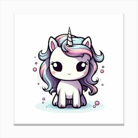 Cute Unicorn 599 Canvas Print