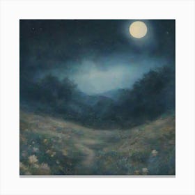 Moonlight Path 1 Canvas Print