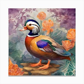 Mandarin Duck Canvas Print