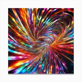 Abstract Fractal Swirl Canvas Print