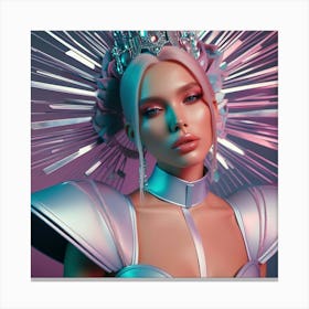 Futuristic Queen Canvas Print