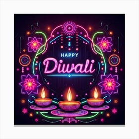 Happy Diwali Images Templates Design S (6) Canvas Print