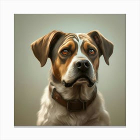 Portrait Of A Dog 1 Canvas Print