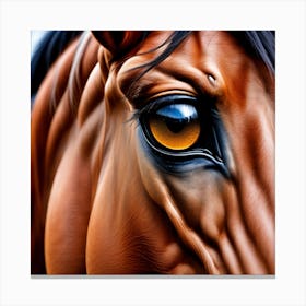 Eye Of A Horse 8 Canvas Print