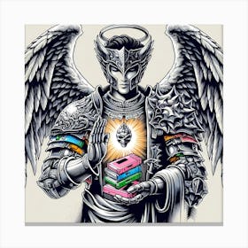 Angel Of The Books Canvas Print