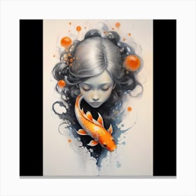 Koi Girl Canvas Print