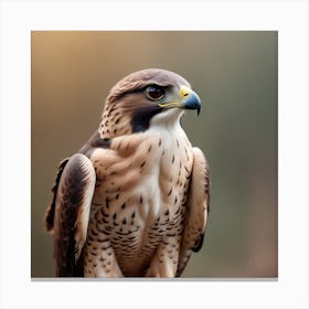 Photo Stunning Bird Portrait In Wild Nature Majestic Falcon Staring With Sharp Talons In Focus 0 Canvas Print