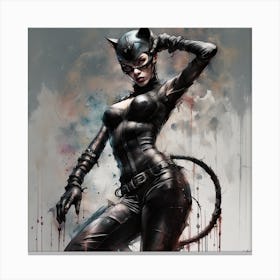 Cat Woman 1 Canvas Print