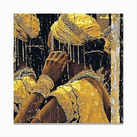 Woman In Gold Canvas Print