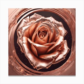 Rose In A Circle Canvas Print