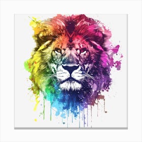 Rainbow Lion 1 Canvas Print