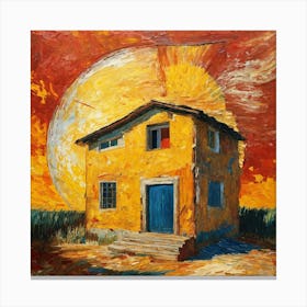 A Painting Of House Of The Sun In A Mixed Style Of (3) Canvas Print