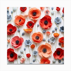 Poppy Flowers Canvas Print