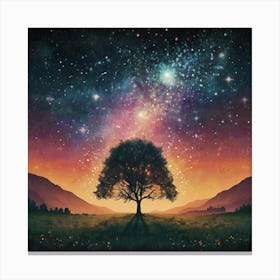 Tree In The Sky Canvas Print