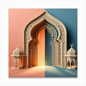 Islamic Architecture Concept Canvas Print