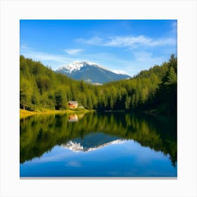 Lake - Lake Stock Videos & Royalty-Free Footage Canvas Print