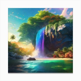 Rainbow Waterfall 3 Canvas Print