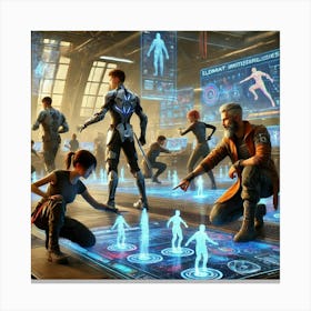 Sci Fi Training Next Generation 1024x1024 Canvas Print