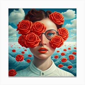 Roses In The Sky Canvas Print