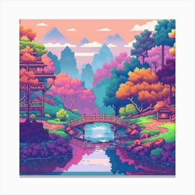 Pixel Art 9 Canvas Print