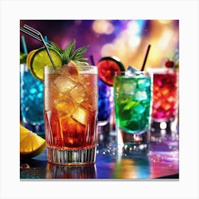 Colorful Drinks 5 Canvas Print