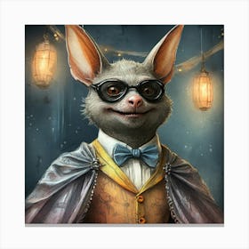 Rat In A Suit Canvas Print