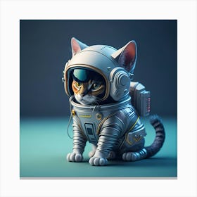 Cat Astronaut (49) Canvas Print