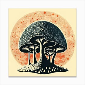 Mushroom Forest 1 Canvas Print