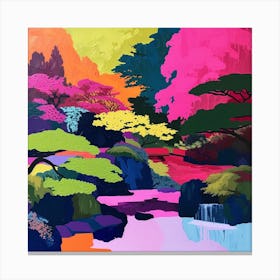 Colourful Gardens Portland Japanese Garden Usa 2 Canvas Print