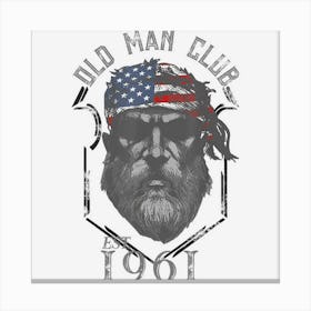 Mens Old Man Club Established 1961 Canvas Print