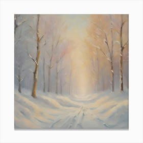 Snowy Road Canvas Print