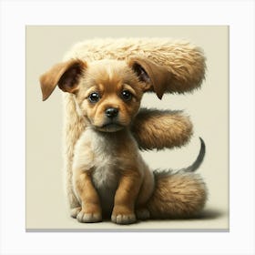 E Puppy 1 Canvas Print