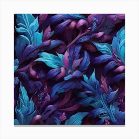 Abstract Floral Pattern Canvas Print