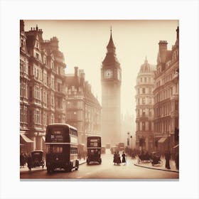 London Street Scene 1 Canvas Print