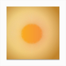 Abstract Sun Rays Canvas Print