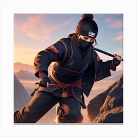 Ninja Warrior Canvas Print