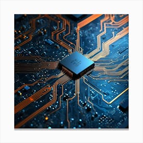 Circuit Board 8 Canvas Print