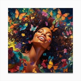 Butterfly Girl 4 Canvas Print