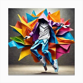 Origami Dancer 91 Canvas Print