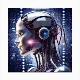 Portrait Of A Robot 34 Canvas Print