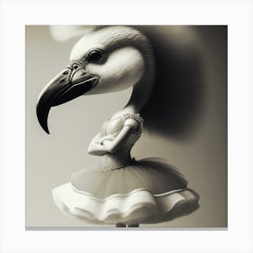 Bird In A Tutu Canvas Print