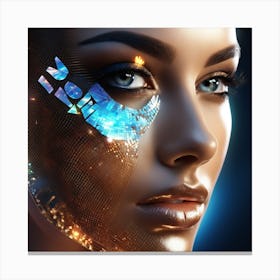 Futuristic Woman Canvas Print