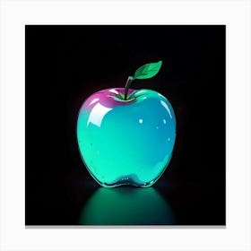 Apple In The Dark Canvas Print